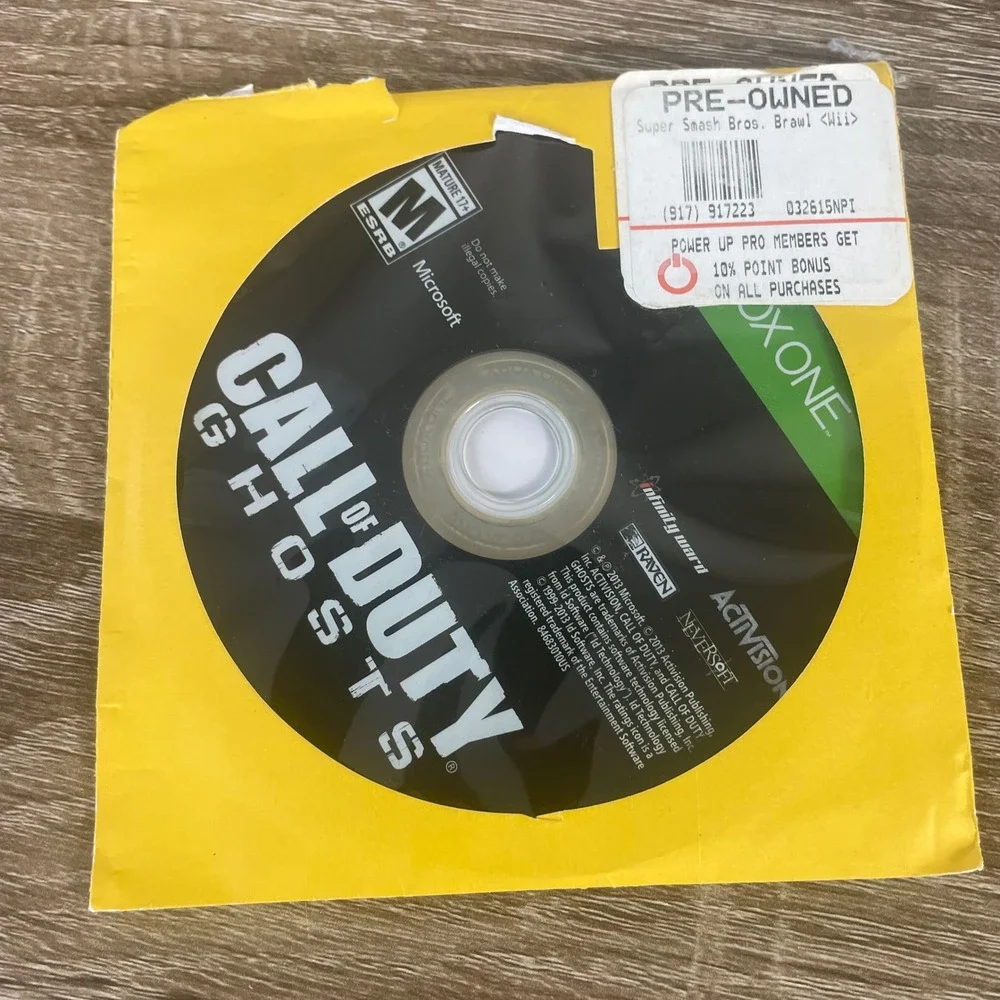 Call of Duty Ghosts‎ Microsoft Xbox One 2013 Activision FPS Video Game Disc Only
